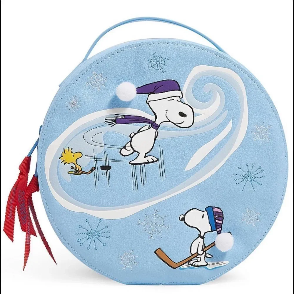 Vera Bradley Peanuts Collection Ski Slope Snoopy Whimsy Cosmetics Bag NWT